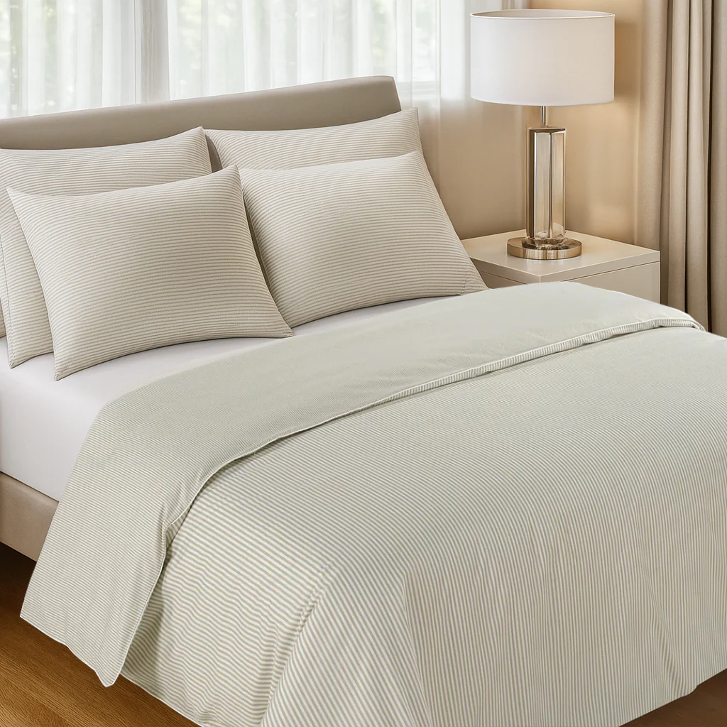 300 Thread Count Celeste Alfalfa with White Bedding Set - Image 3