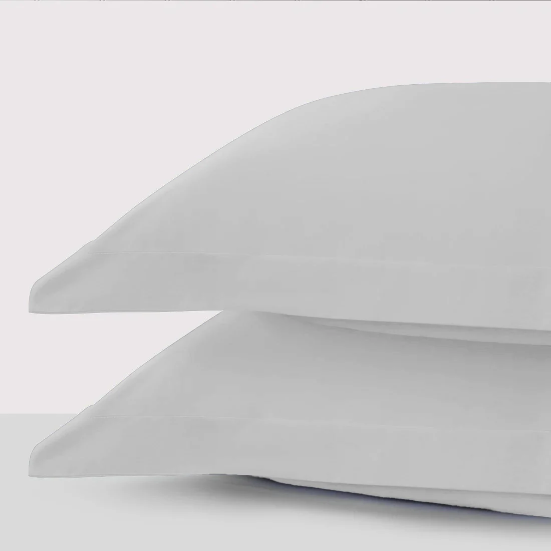300 Thread Count Pair (2 Pillowcases) of Peaceful Empress Pillowcases -  Silver Dove Grey - Image 2