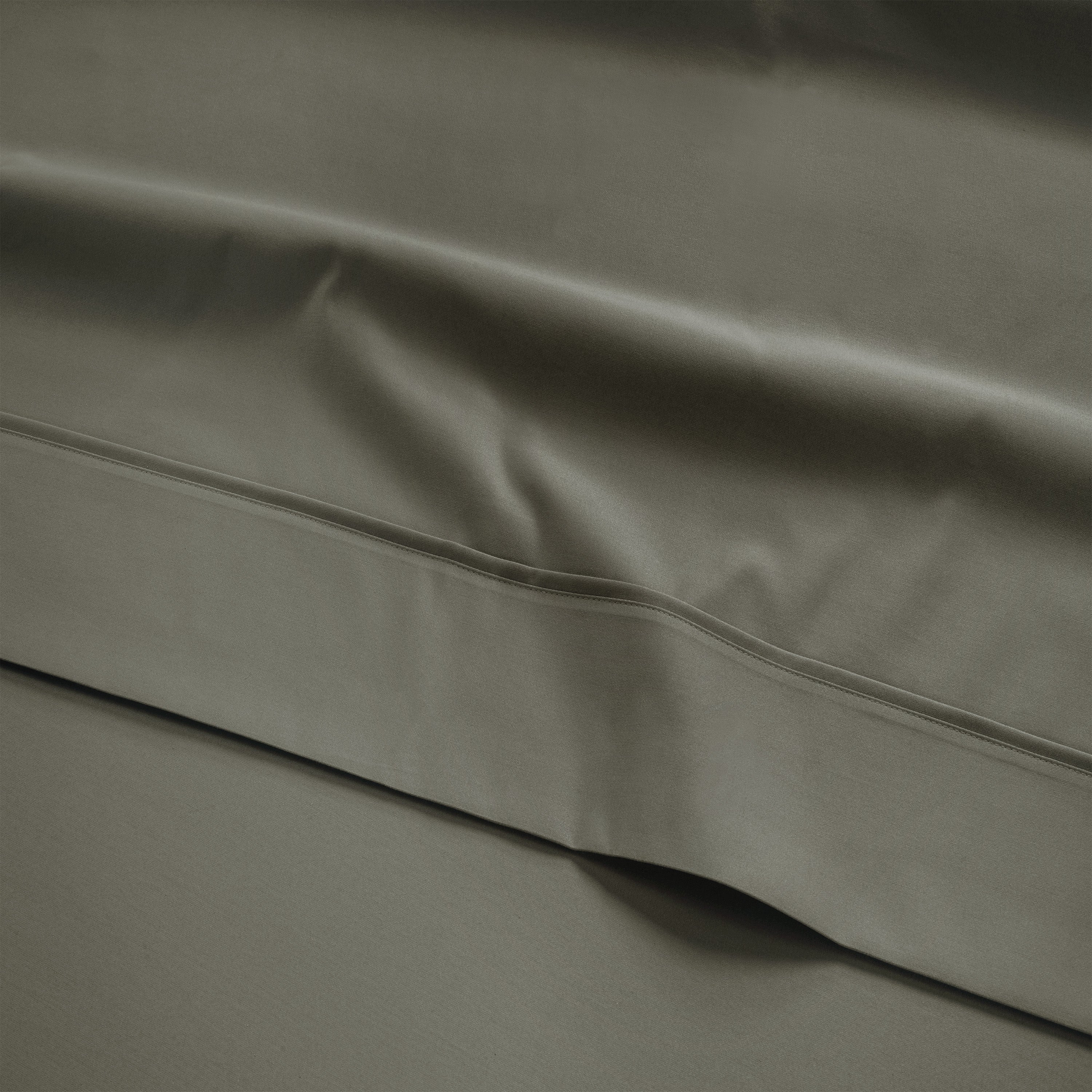 300 Thread Count Peaceful Empress Percale Flat Sheet - Sage Green - Image 2