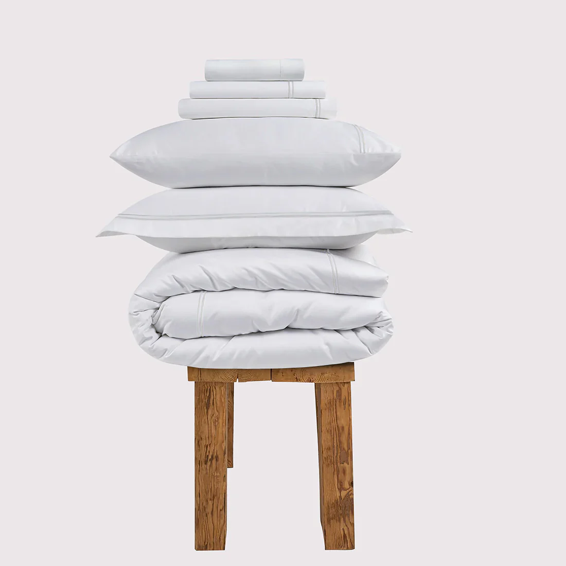 800 Thread Count Egyptian Cotton Margaret LUXE Bedding Set - Brilliant White