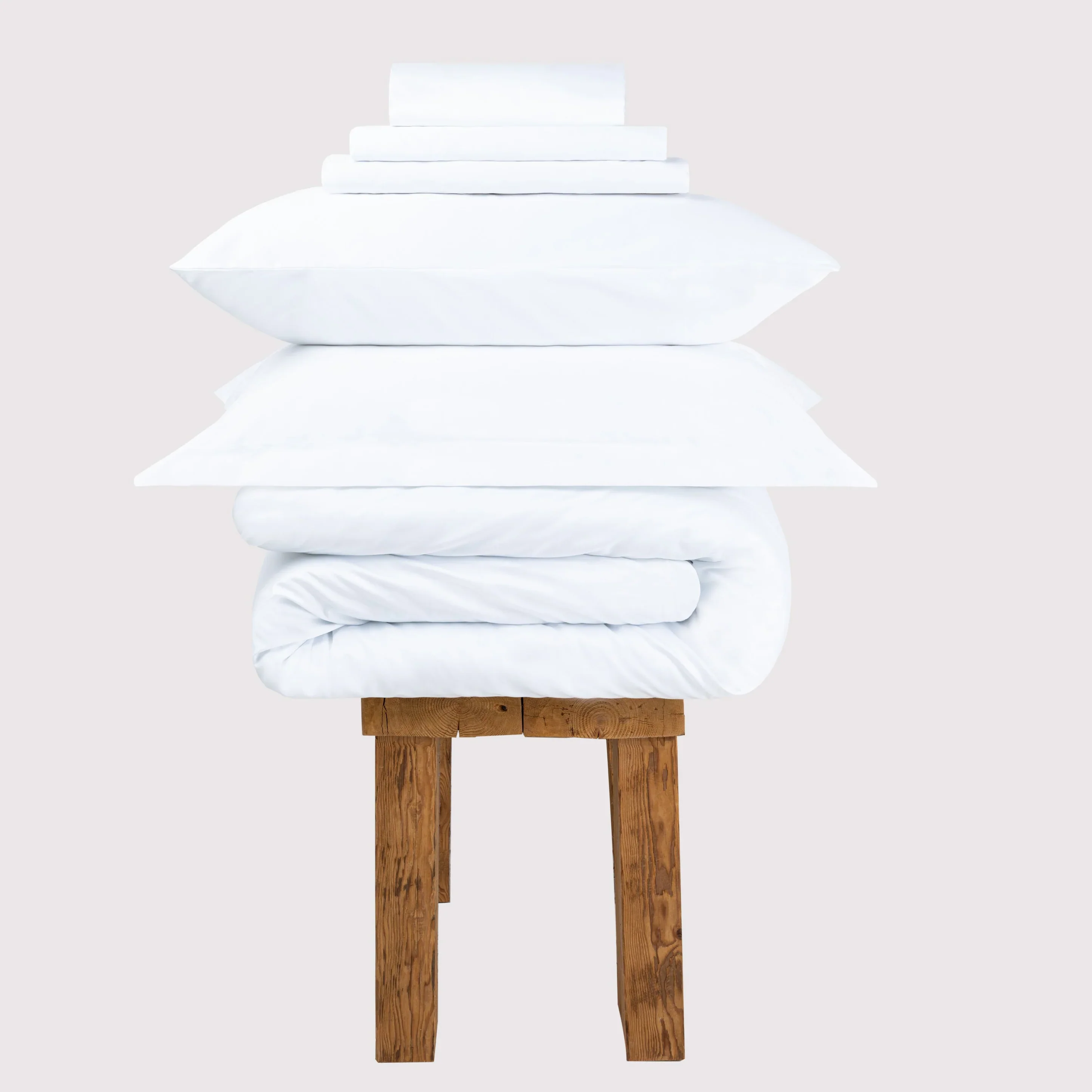 All Season Egyptian Giza Bedding Set - Brilliant White