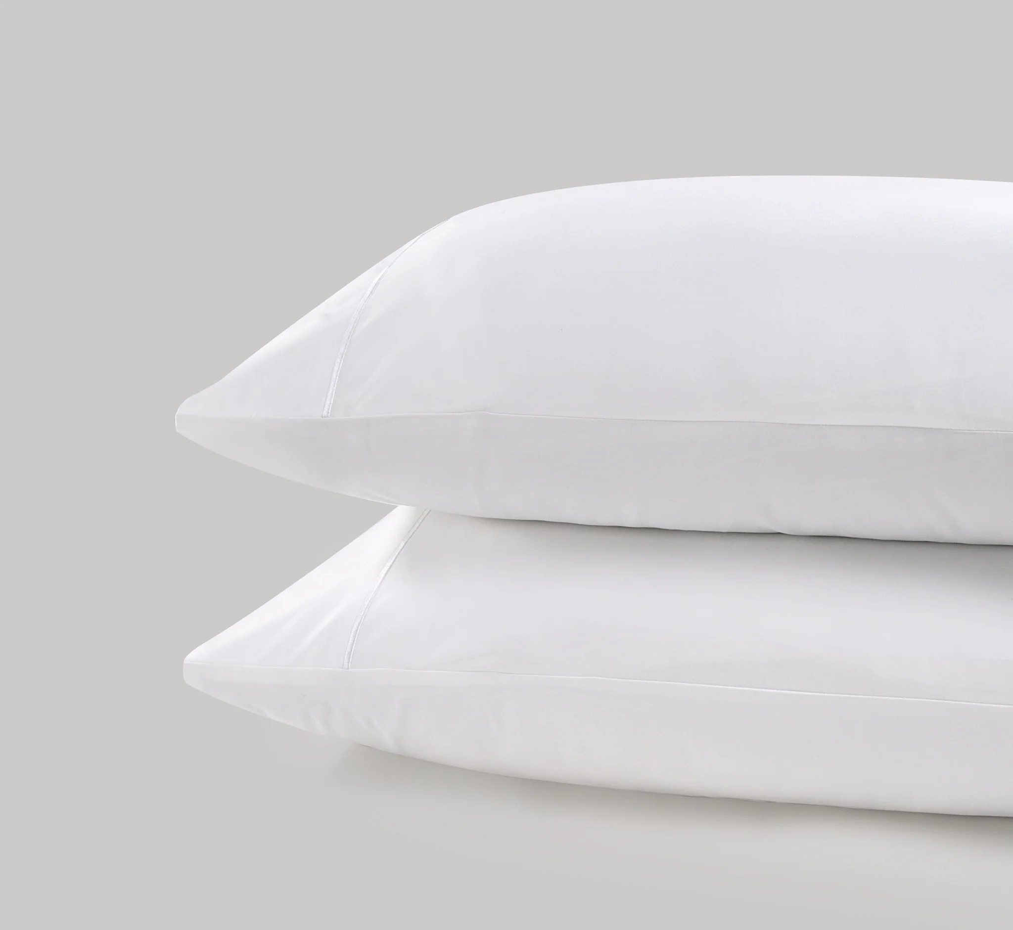 800 Thread Count Pair (2 Pillowcases) of Egyptian Cotton Kensington Lux Buttery Smooth Pillowcases - White