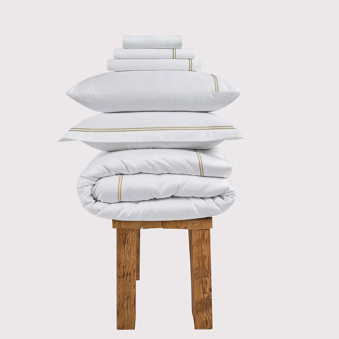 800 Thread Count Egyptian Cotton Margaret LUXE Bedding Set - Bone