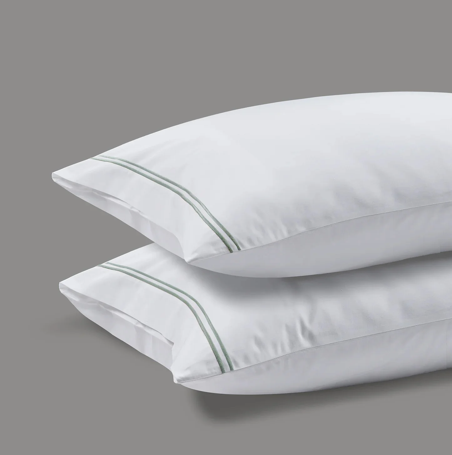 800 Thread Count Egyptian Cotton Margaret LUXE Bedding Set - Misty Blue - Image 3