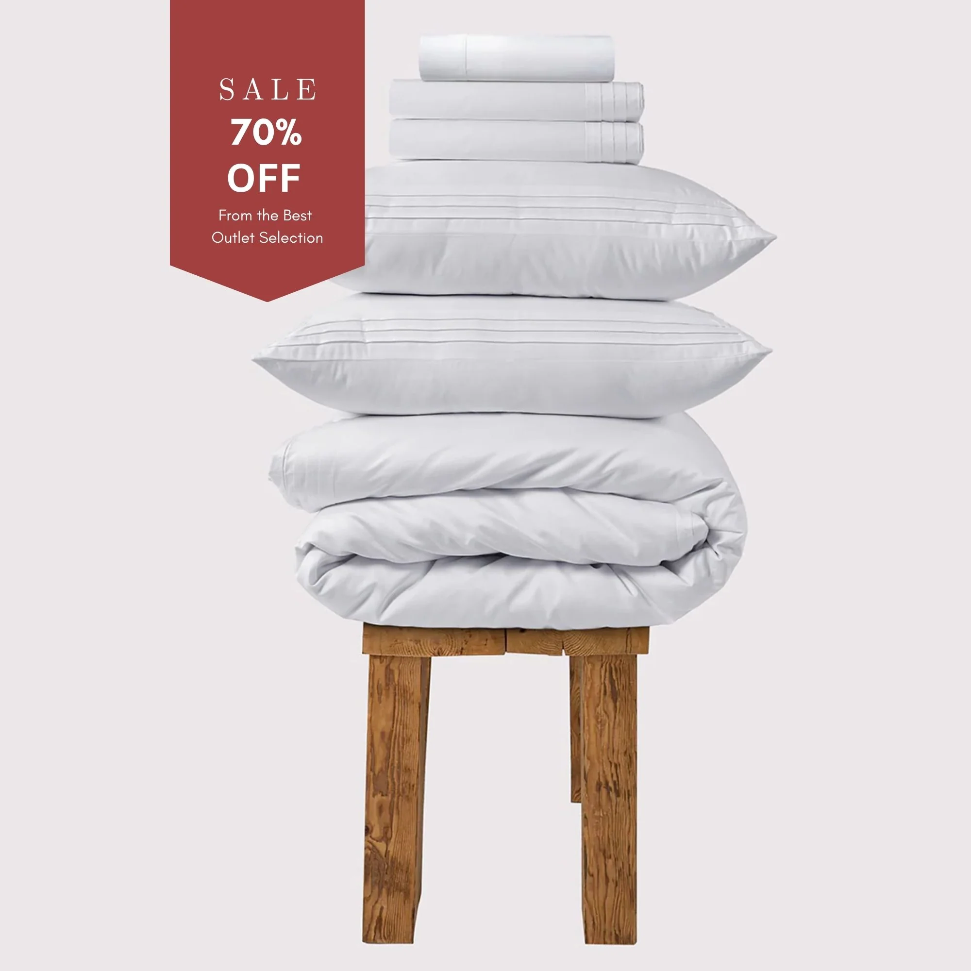 800 Thread Count Egyptian Cotton Regalwood LUXE Bedding Set - Brilliant White