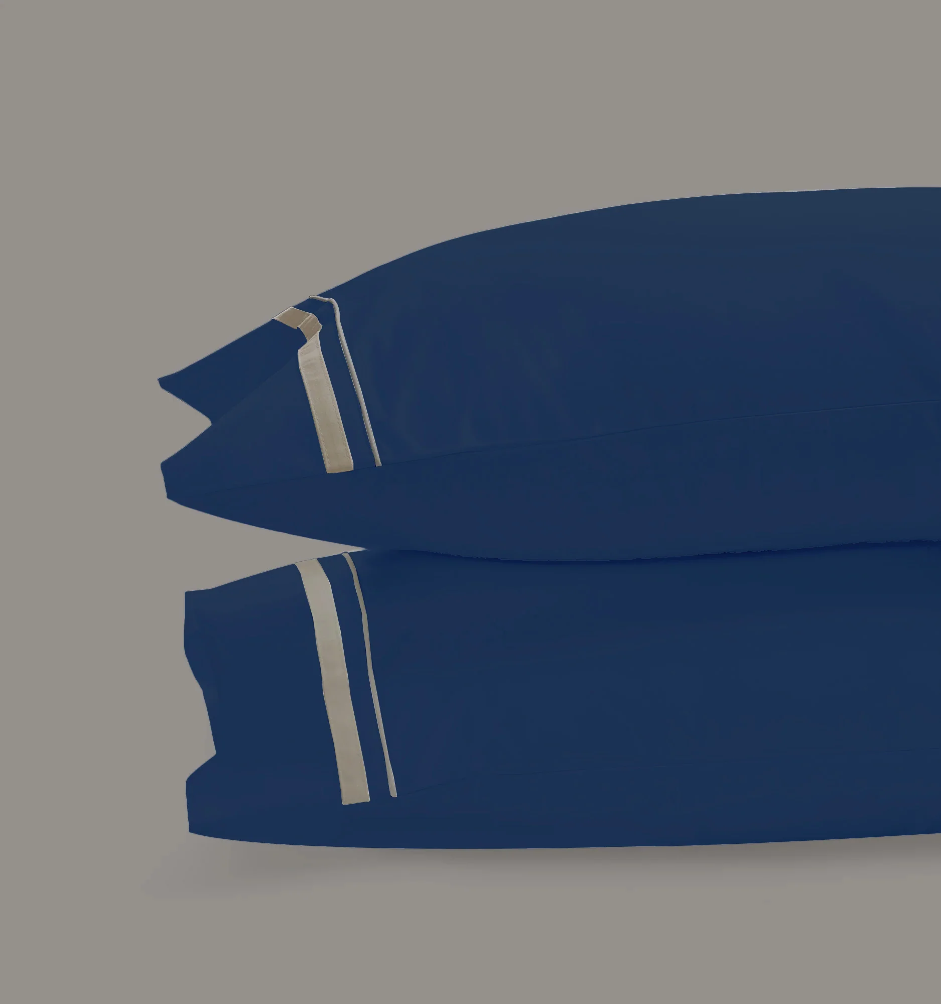 800 Thread Count Egyptian Cotton Royalton LUXE Bedding Set - Navy Peony/Mink - Image 4