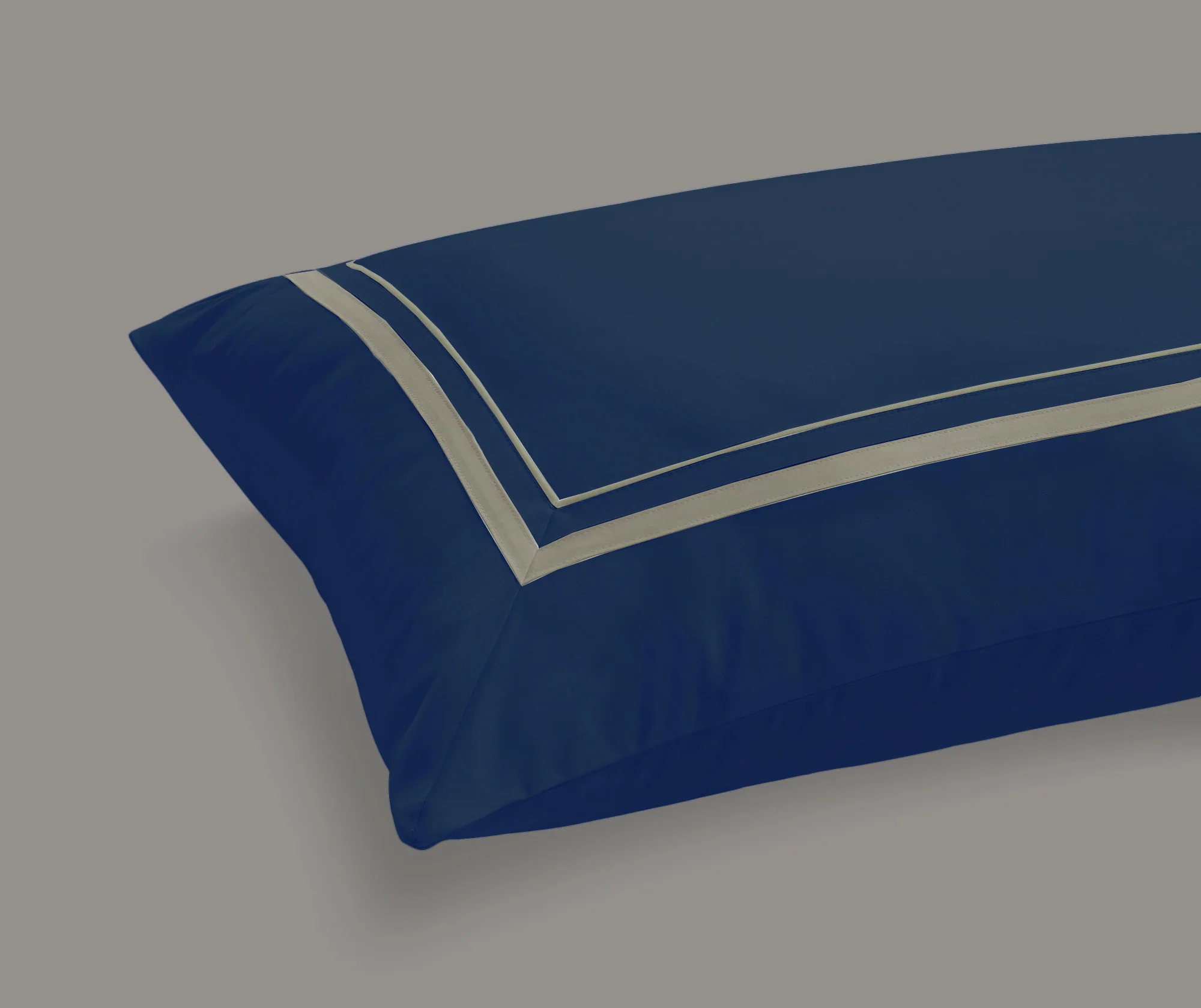 800 Thread Count Egyptian Cotton Royalton LUXE Bedding Set - Navy Peony/Mink - Image 5
