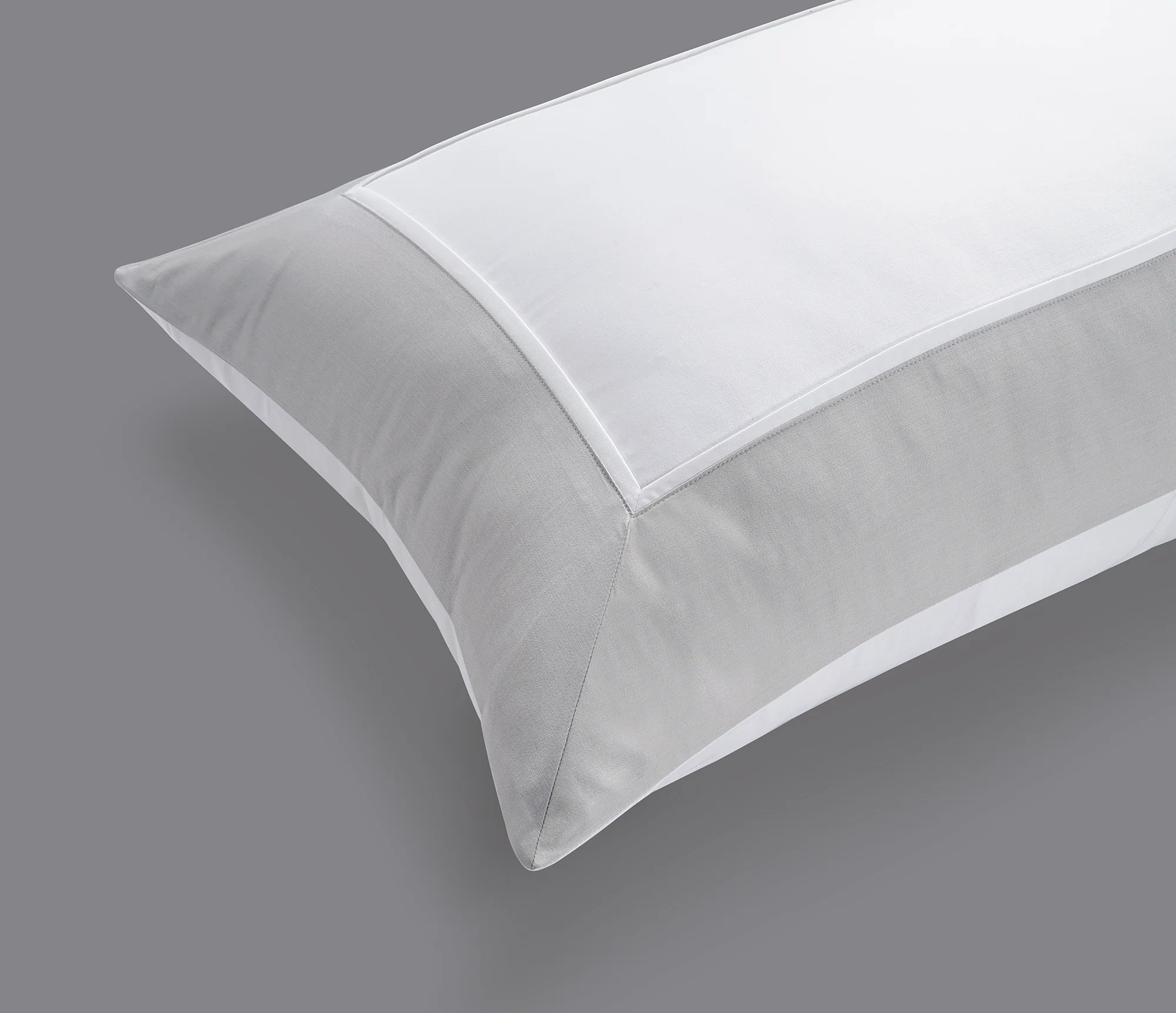 800 Thread Count Egyptian Cotton Windsor LUXE Bedding Set - Silver Dove Grey - Image 6