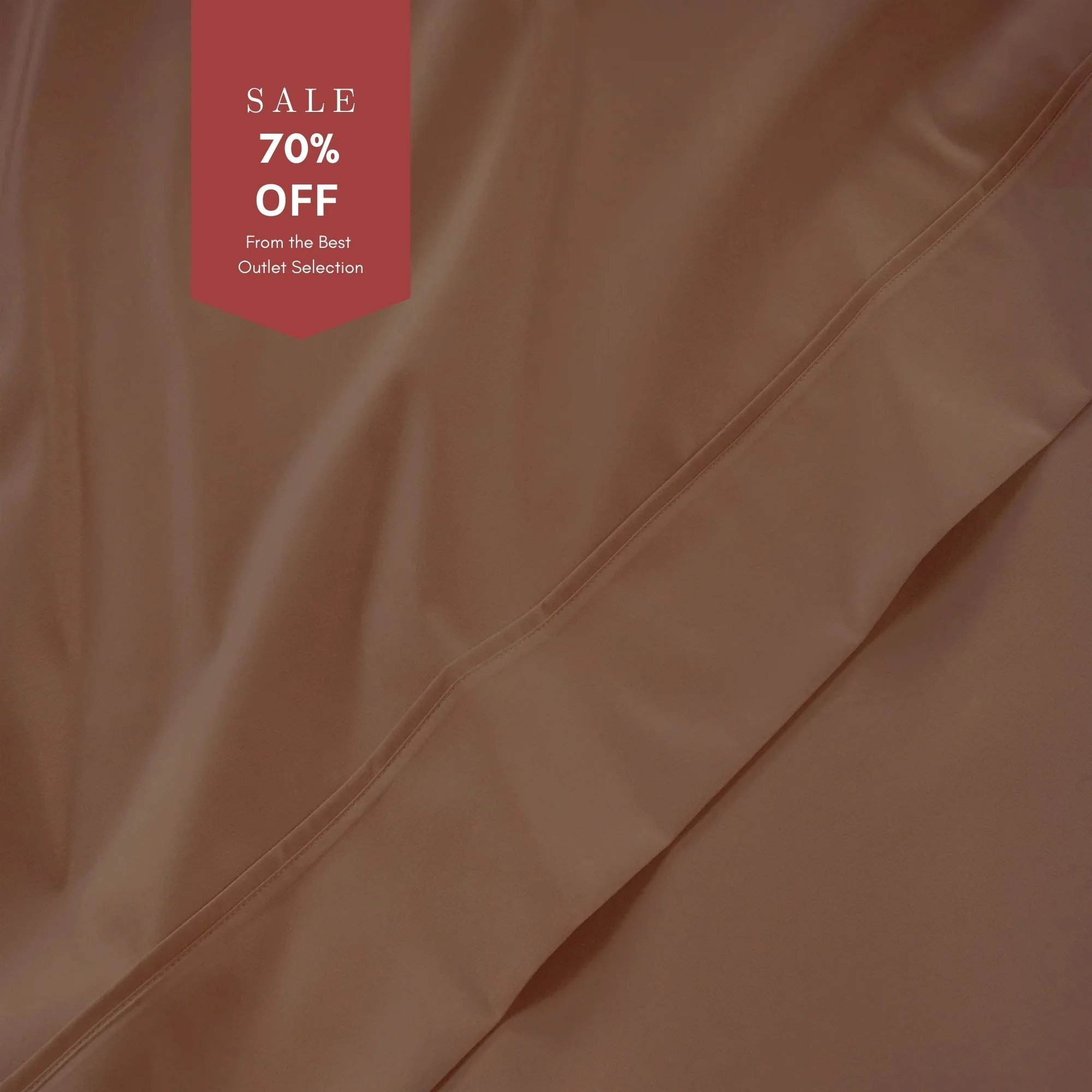 All Season Egyptian Giza Flat Sheet - Mocha