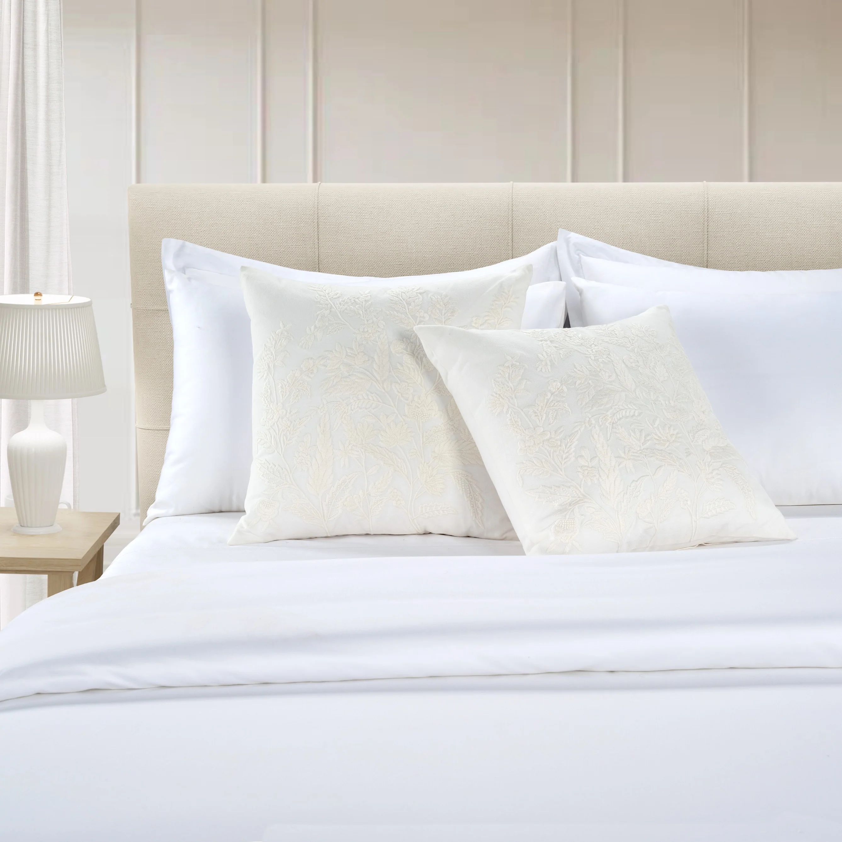 Averie Cushion - 1 Pair White (2 Cushions) - Image 2