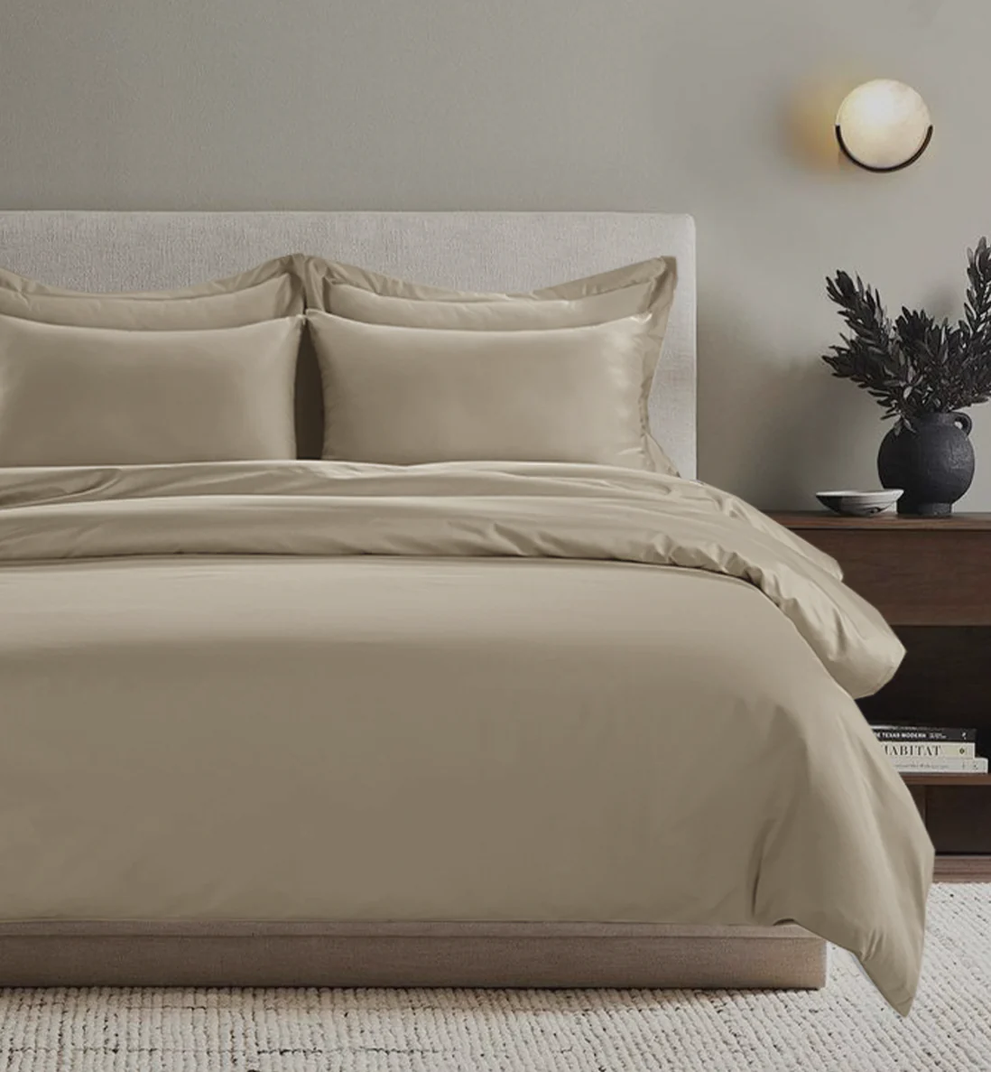 All Season Egyptian Giza Bedding Set - Bone - Image 3