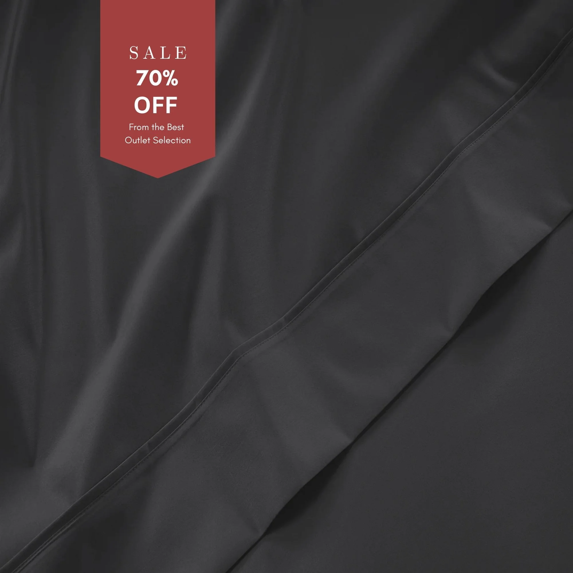 300 Thread Count Peaceful Empress Percale Flat Sheet - Graphite Grey