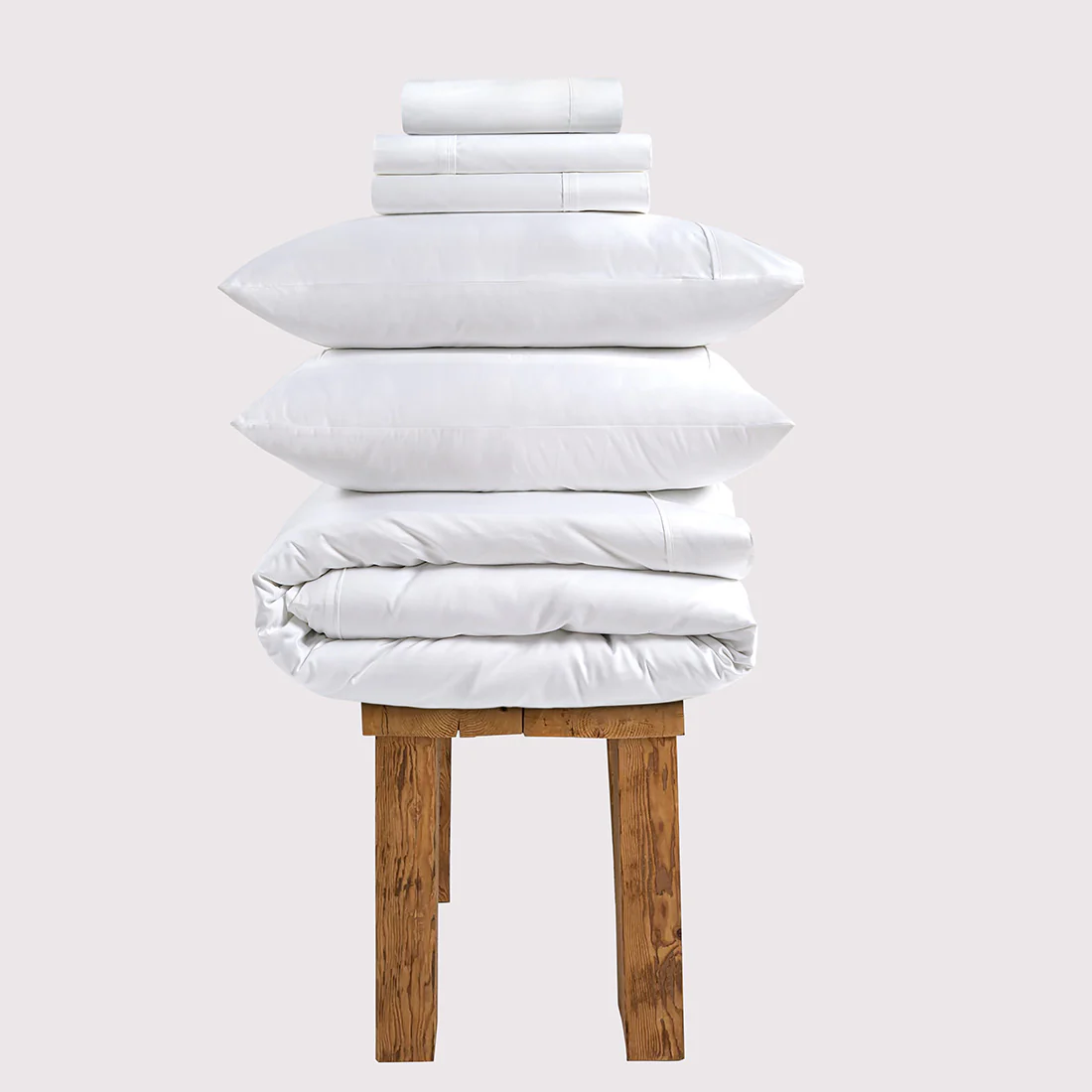 800 Thread Count Egyptian Cotton Windsor LUXE Bedding Set - Brilliant White