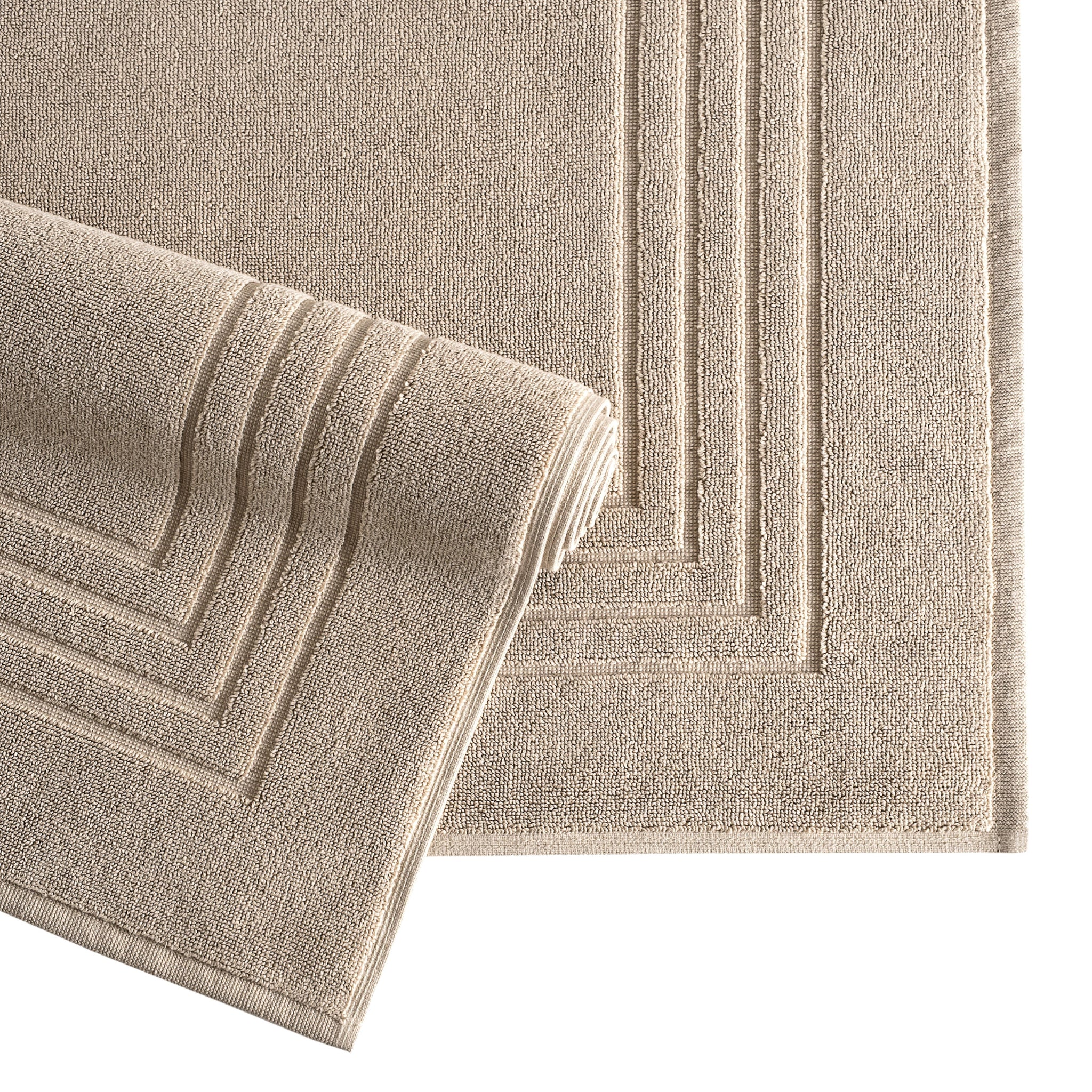 Ellory Cotton Bath Mat 1000 GSM - Simply Taupe - Image 2