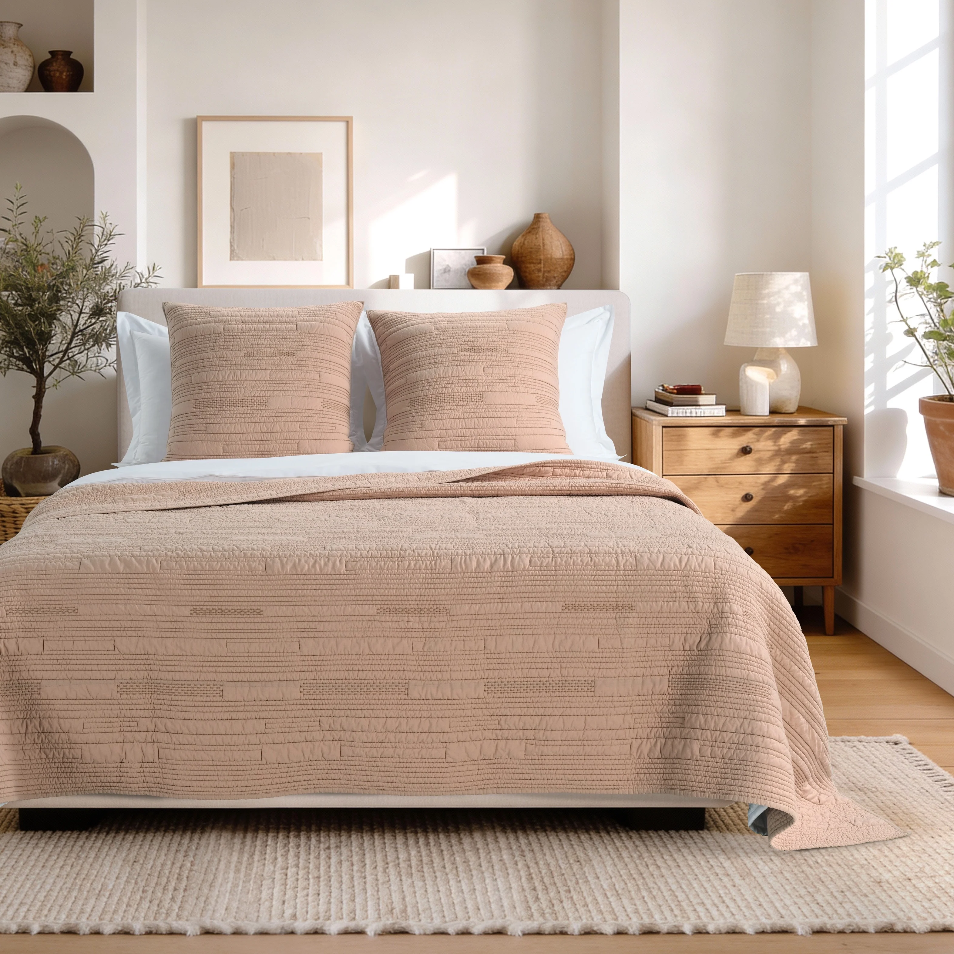 Emerson Quilt Set - Beige - Image 2