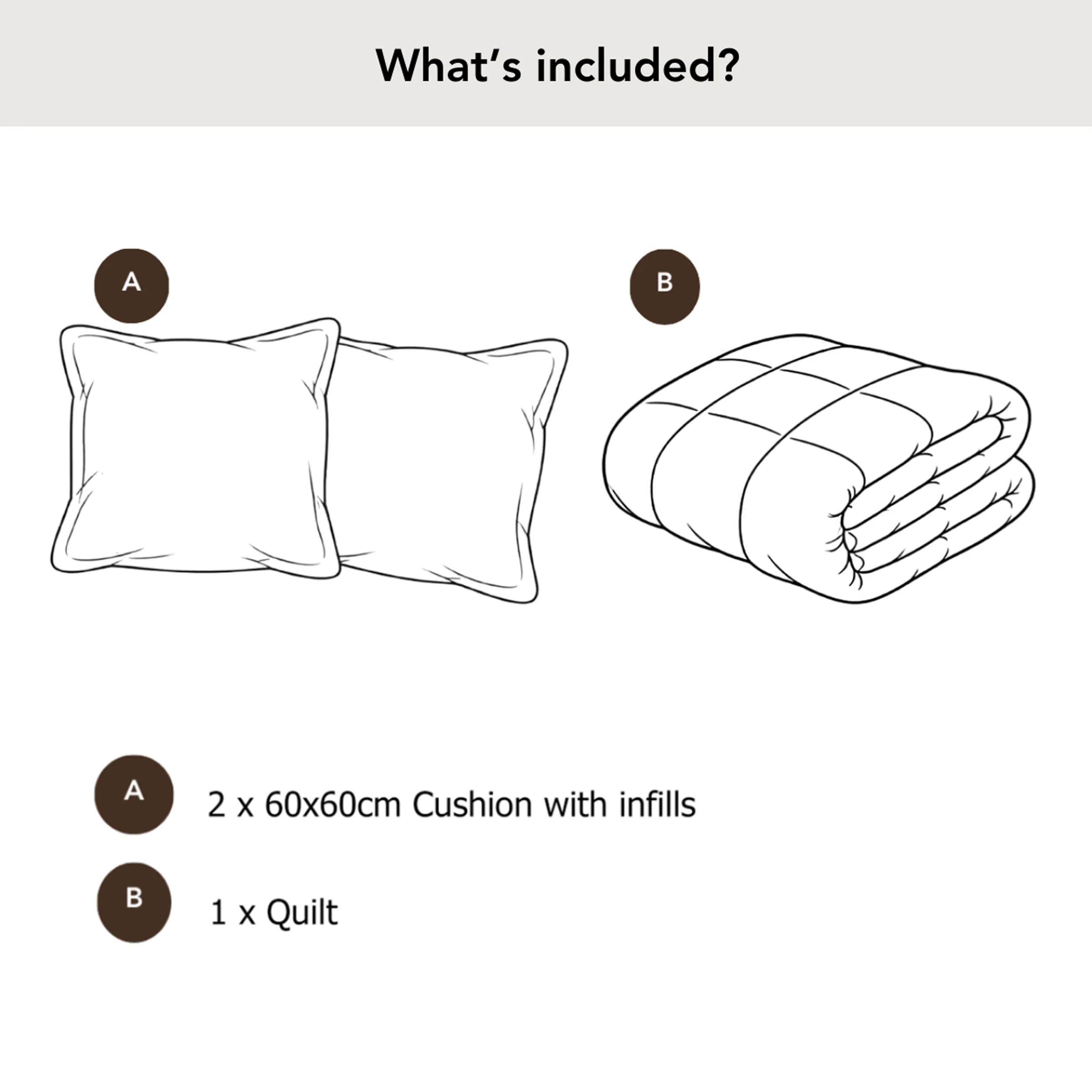 Emerson Quilt Set - White - Image 3