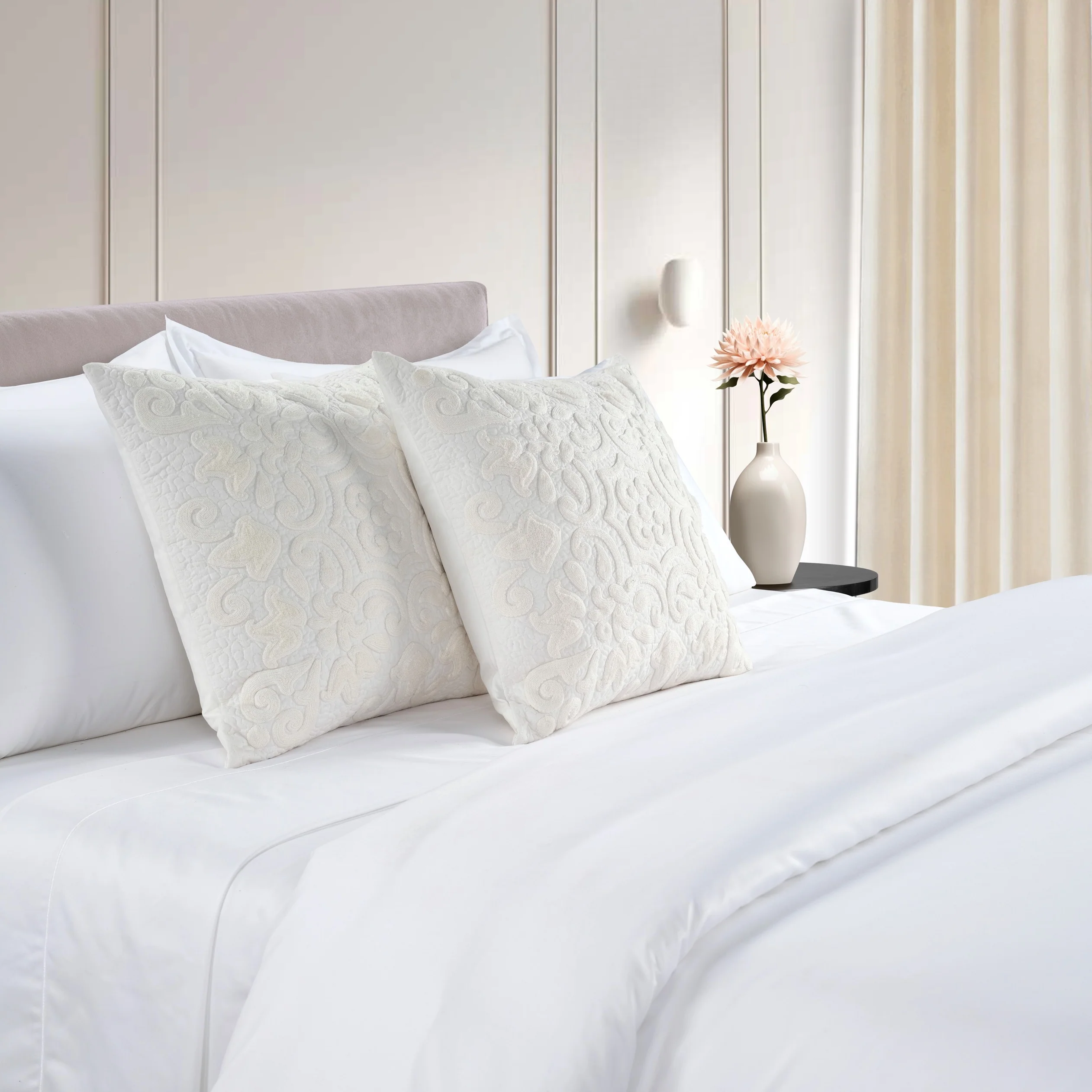 Harper Cushion - 1 Pair White (2 Cushions) - Image 2