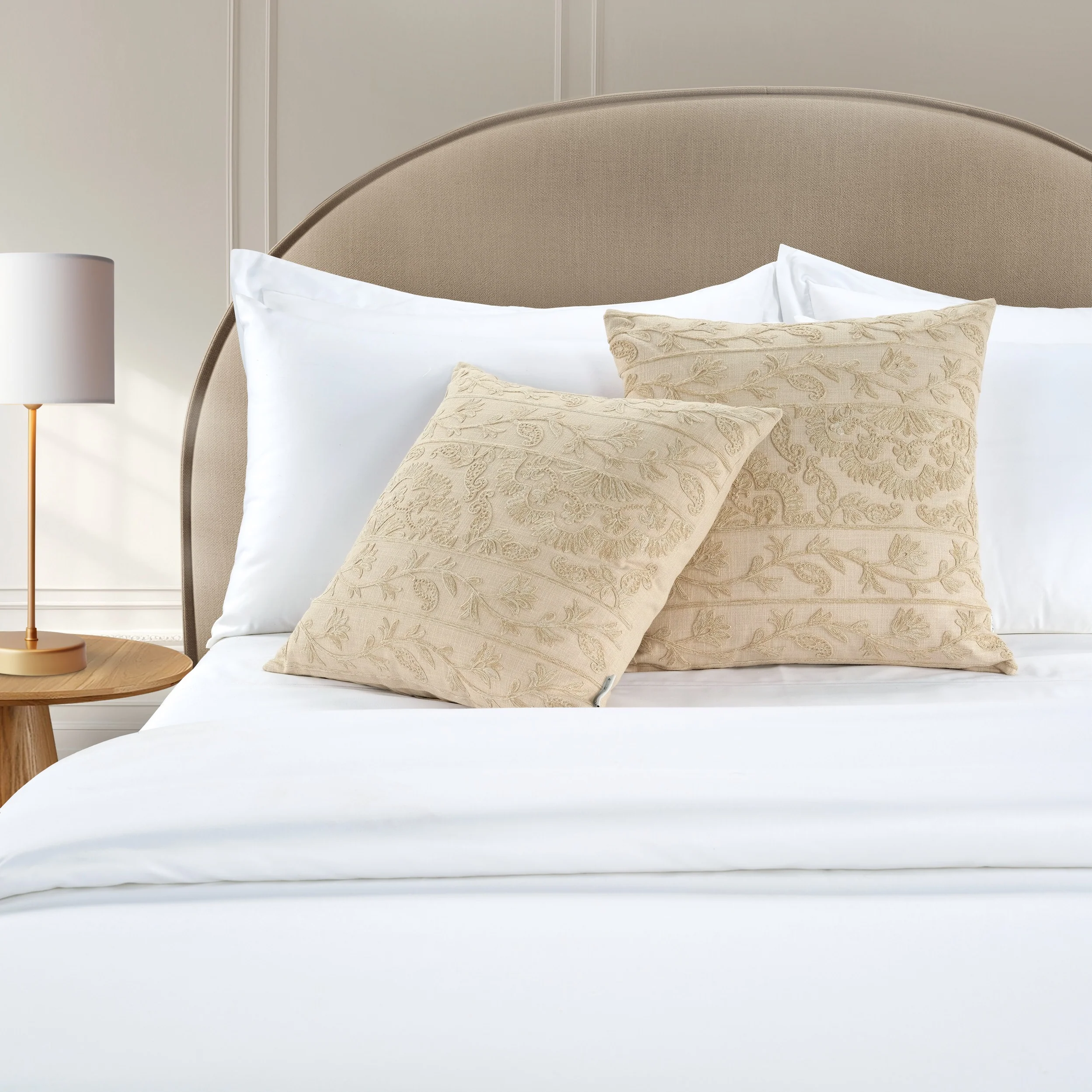 Heather Cushion - 1 Pair Natural (2 Cushions) - Image 2