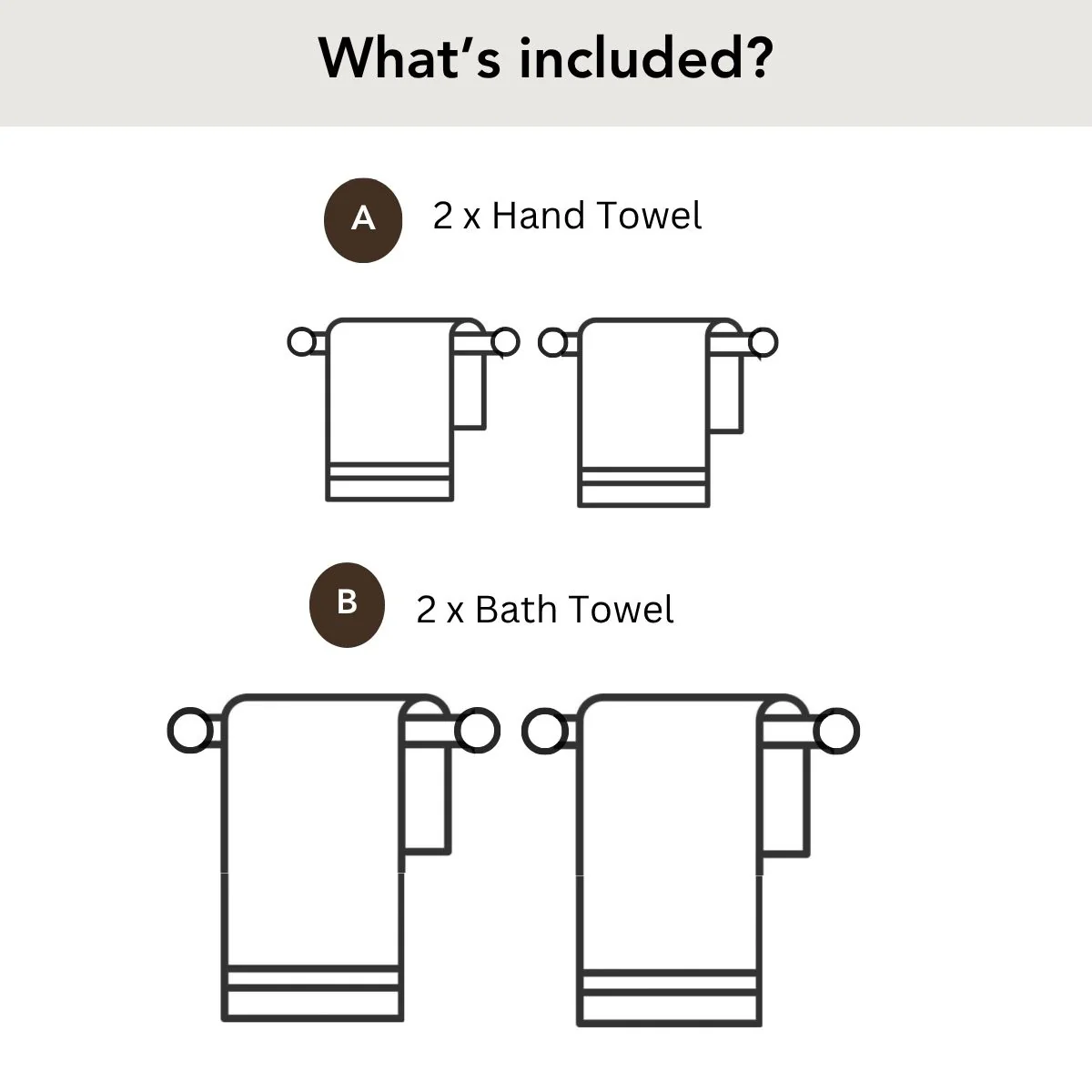 Huxley Cotton Towel Set 600 GSM - Image 3