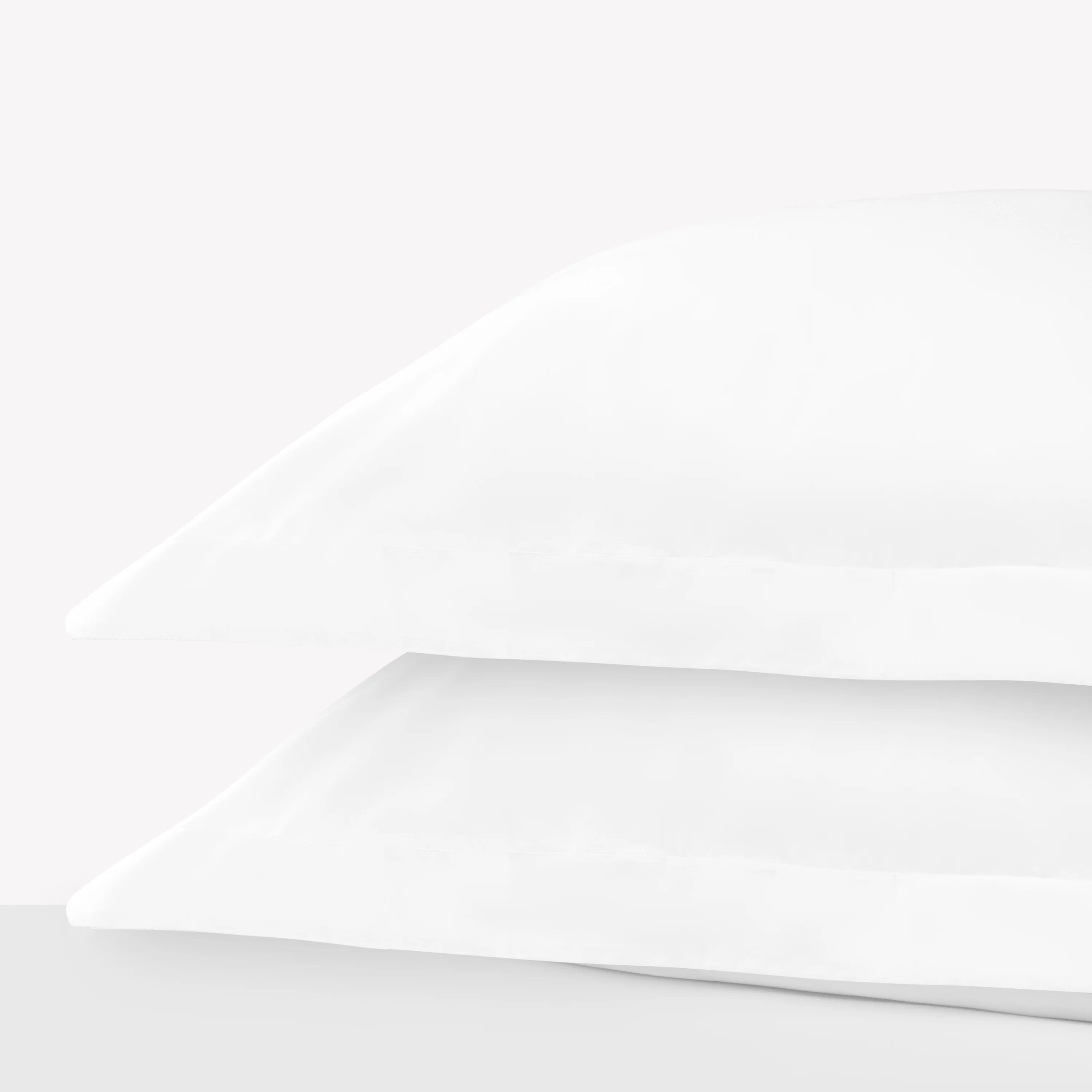 300 Thread Count Pair (2 pillowcases) of Peaceful Empress Pillowcases - Percale White - Image 3