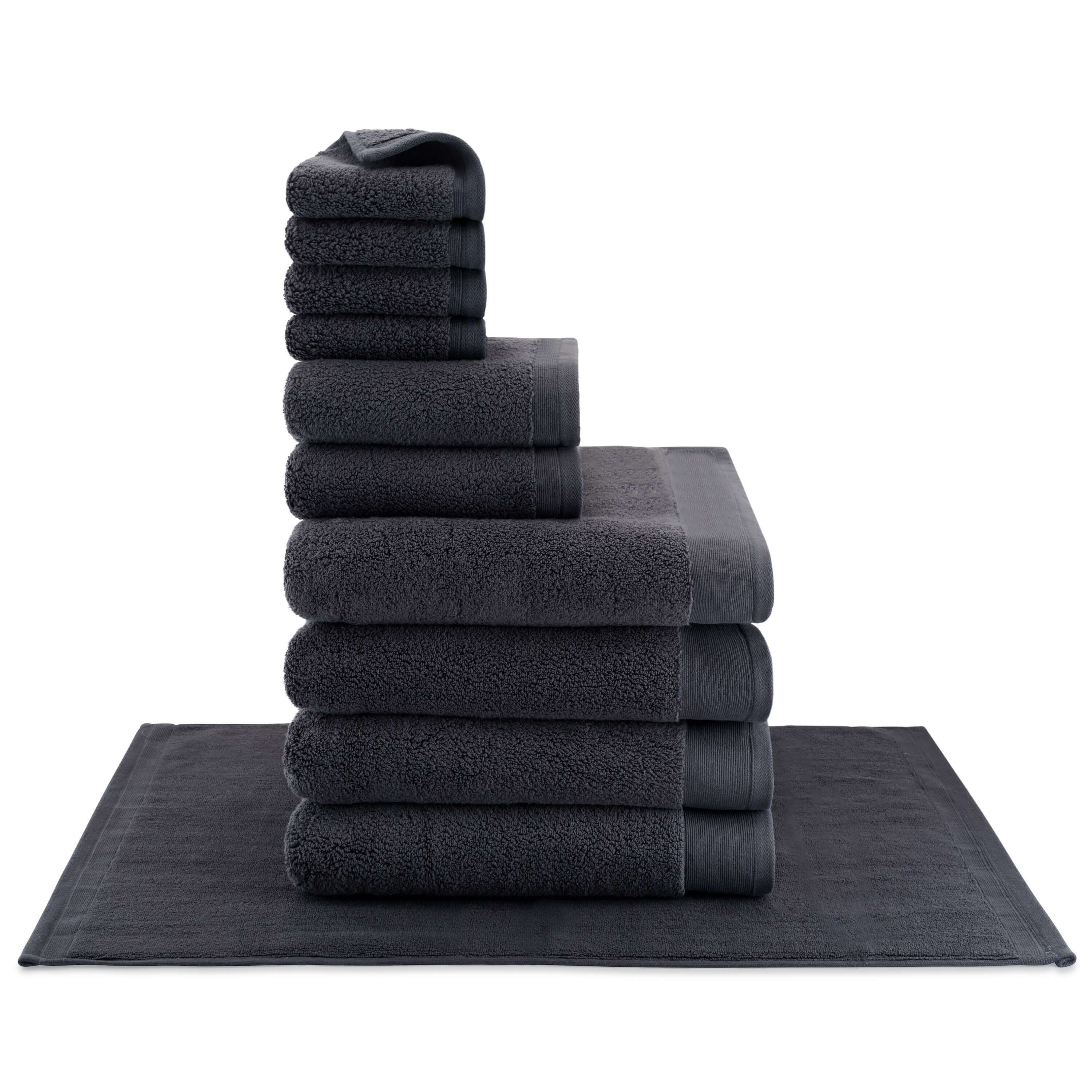 Egyptian Cotton Luxury Serenity Palace Classic Towel - Grey - 500GSM Zero Twist - Image 4
