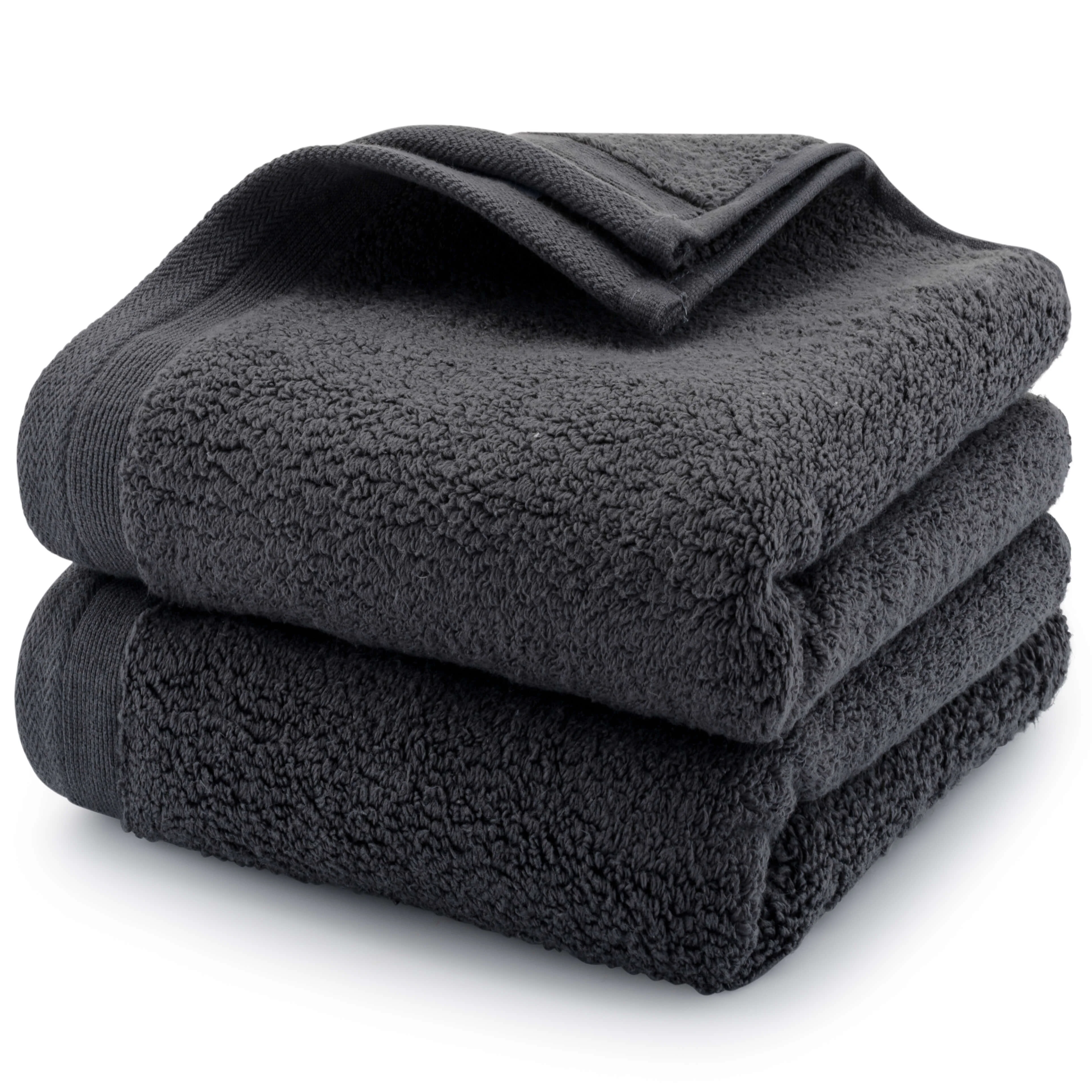 Egyptian Cotton Luxury Serenity Palace Classic Towel - Grey - 500GSM Zero Twist - Image 6