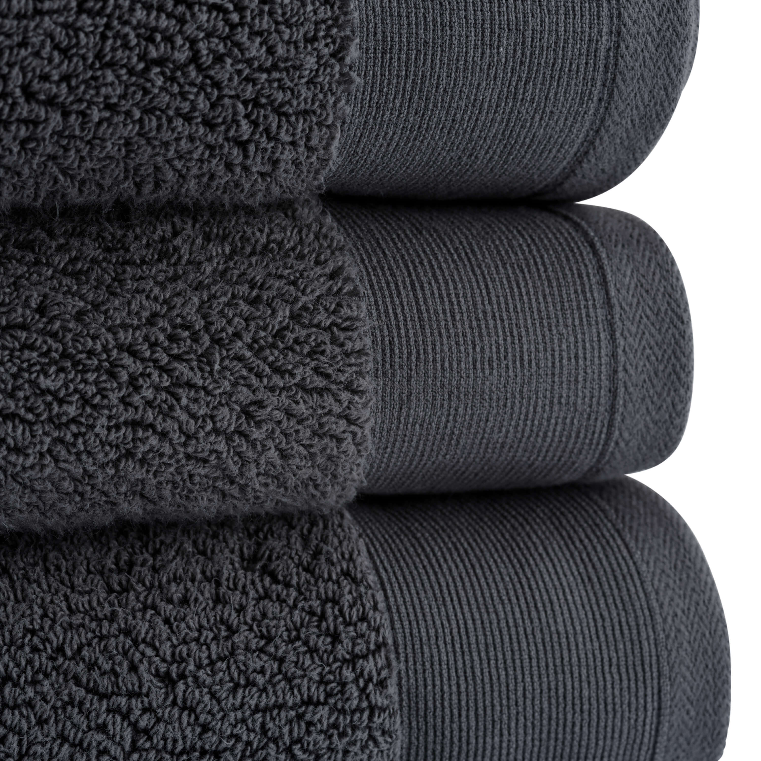 Egyptian Cotton Luxury Serenity Palace Plush Towels - Grey - 700GSM Zero Twist - Image 3