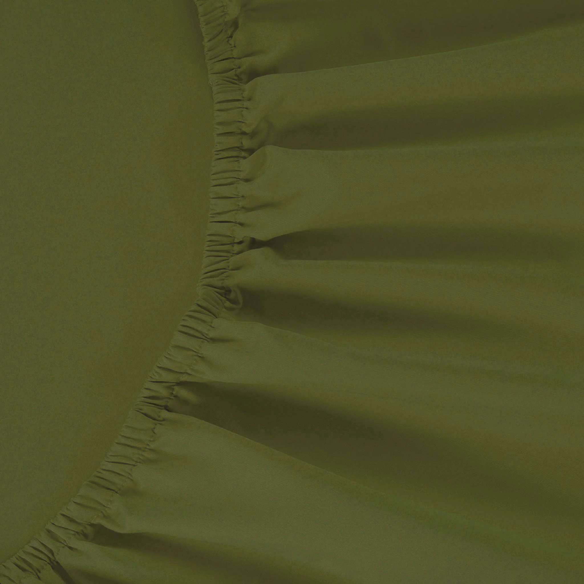 800 Thread Count Egyptian Cotton Grand Splendour Lux Buttery Smooth Lux Fitted Sheet - Olive Green